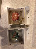 2 gave kerstballen merk Diesel in orginele doos, Antiek en Kunst, Antiek | Glas en Kristal, Ophalen