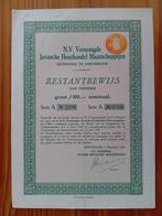 Vereenigde Javasche Houthandel Maatschappijen - 1948, Ophalen of Verzenden, 1920 tot 1950, Aandeel