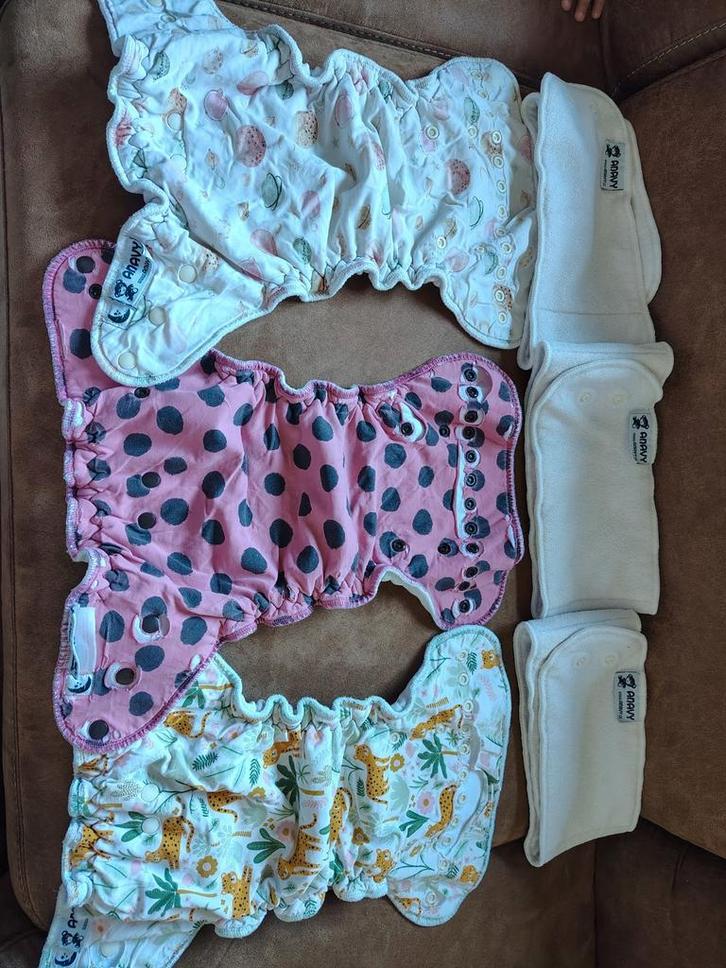 3 anavy nachtluiers met lange inleggers, Kinderen en Baby's, Babykleding | Overige, Gebruikt, Jongetje of Meisje, Ophalen of Verzenden
