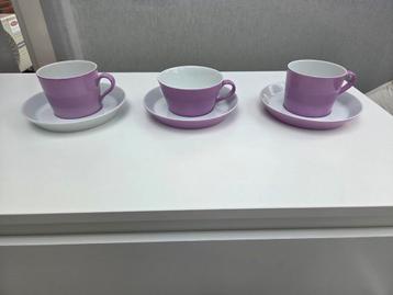 Arzberg Tric Lila Koffie/Theekop en Schotel beschikbaar voor biedingen
