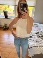 Witte crop top met kant – maat 36, Wit, Ophalen of Verzenden, Zo goed als nieuw, Maat 36 (S)