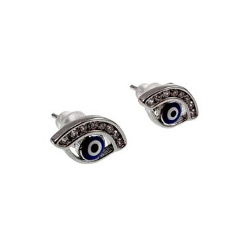 Boze Oog Oorknoppen Dames Gerhodineerd Turkse Oog Oorbellen  beschikbaar voor biedingen
