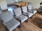 Goossens Eetkamerstoelen (vier stuks) met armleuning, Ophalen, Gebruikt, Metaal, Vier
