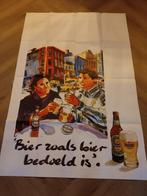 Heineken Reclame Poster - 'Bier zoals bier bedoeld is', Ophalen of Verzenden, Gebruikt, Reclamebord, Plaat of Schild, Heineken