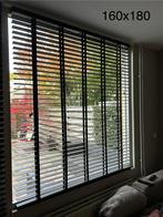 Houten Jaloezie 50mm - Mat Zwart - 160x180, Huis en Inrichting, Stoffering | Gordijnen en Lamellen, Ophalen, Gebruikt, Zwart, 150 tot 200 cm