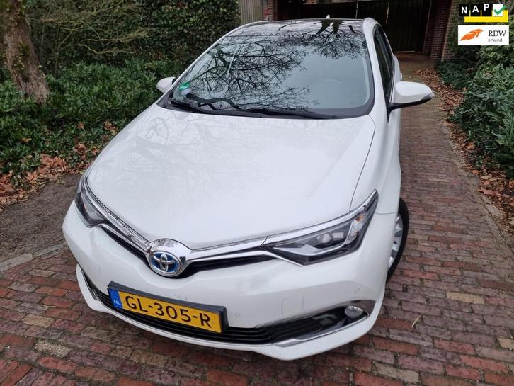 Toyota Auris 1.8 Hybrid Lease Pro Panoramadak/Half Leder, Auto's, Toyota, Bedrijf, Te koop, Auris, ABS, Achteruitrijcamera, Airbags