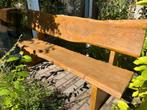 Prachtige massief eiken houten tuinbank, Tuin en Terras, Ophalen, Zo goed als nieuw, Hout