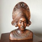 Bali, Indonesië, art deco beeld, buste vrouw, jaren '40, Antiek en Kunst, Ophalen of Verzenden