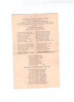 Rijpwetering tekstblad eerste mis M. van Velzen, 6-4-1942., Verzenden, Zo goed als nieuw, Folder