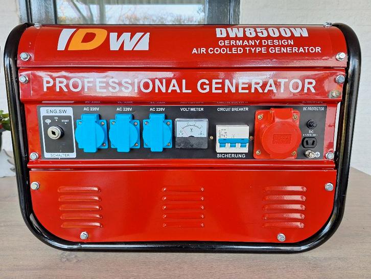 Aggregaat op benzine DW8500W  trekstart nieuw, Doe-het-zelf en Verbouw, Overige Doe-het-zelf en Verbouw, Nieuw, Ophalen