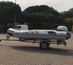 Rubberboot 4,30 met 25pk incl trailer, Watersport en Boten, Rubberboten, Minder dan 70 pk, Overige merken, Benzine, Gebruikt