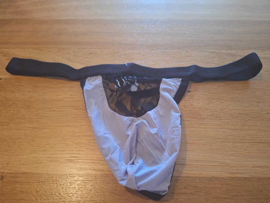 sexy herenstring maat xl, Verzenden, Zwart, Overige typen