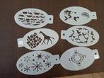 set 15 schminksjablonen sale zeemeermin giraffe sneeuwvlok, Ophalen of Verzenden, Nieuw, Schmink, Carnaval