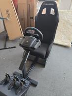 Playseat Evolution met Logitech G923 Racestuur en pedalen., Ophalen of Verzenden, Zo goed als nieuw, Playseat of Racestoel, PlayStation 1