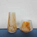 Vaas (2x) Fidrio Sunrise Handgeblazen Vintage, Antiek en Kunst, Ophalen of Verzenden
