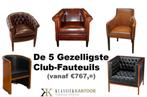 Engelse clubs Chesterfield stoelen en bank, Ophalen, Nieuw, Hout, 75 tot 100 cm