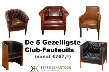 Engelse clubs Chesterfield stoelen en bank beschikbaar voor biedingen
