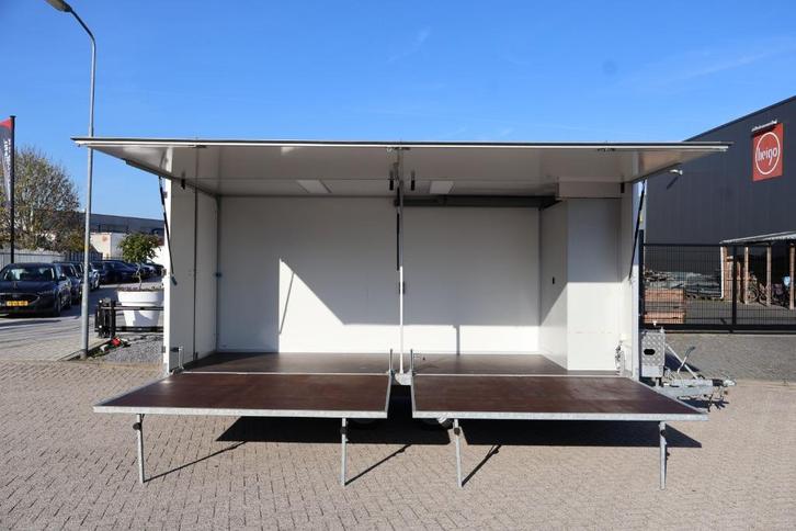 2x Mobile Podium / Promo Aanhangwagen Uitklapbaar TEKOOP, Auto diversen, Aanhangers en Bagagewagens, Nieuw, Ophalen