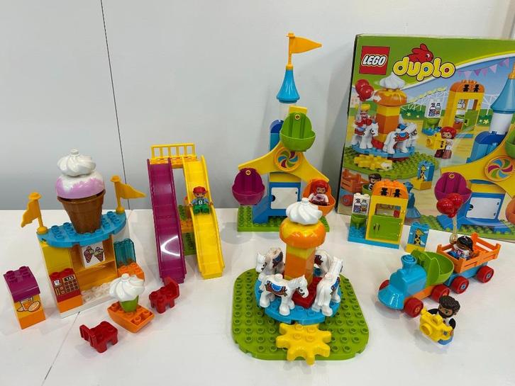 Duplo Grote Kermis 10840 met doos, Kinderen en Baby's, Speelgoed | Duplo en Lego, Zo goed als nieuw, Duplo, Complete set, Ophalen of Verzenden