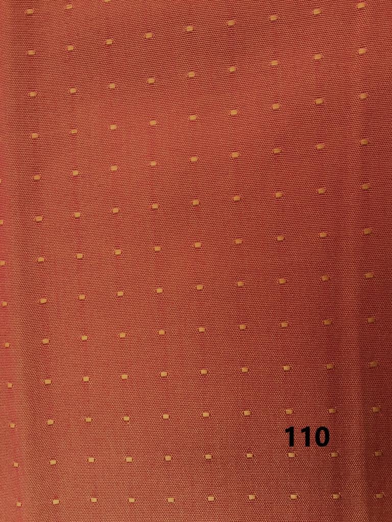 Lap stof 110 x 140 cm KK Accrest - oranje terra gordijnstof, Nieuw, Oranje, Ophalen of Verzenden, 30 tot 120 cm