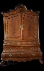 Hollandse Kabinetkast, 18e Eeuw, Dubbel Gebogen, Ophalen