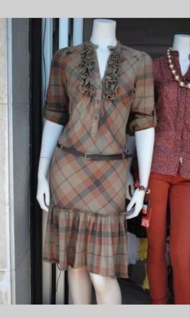 NIEUW!mooi jurk van SILVER CREEK,M, Kleding | Dames, Jurken, Nieuw, Maat 38/40 (M), Groen, Boven de knie, Verzenden