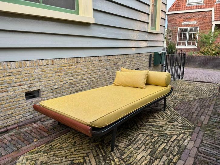 Auping Cleopatra Daybed – Geel, Huis en Inrichting, Slaapkamer | Slaapbanken, Gebruikt, 90 cm, 190 cm of minder, Eenpersoons, Overige kleuren