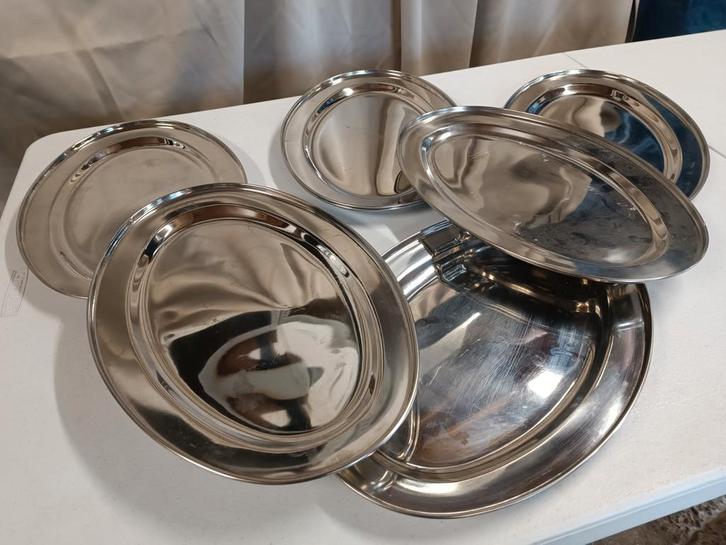 6 stuks top buffet/serveer schalen, Huis en Inrichting, Keuken | Keukenbenodigdheden, Zo goed als nieuw, Ophalen