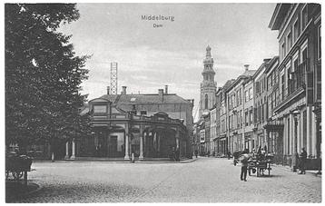 700400 Middelburg Dam Zeeland Nette oude kaart onbeschreven  beschikbaar voor biedingen