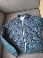 Blauwe jas maat 134/140, Kinderen en Baby's, Kinderkleding | Maat 140, Meisje, Ophalen of Verzenden, Zo goed als nieuw, Marqy