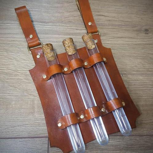 Alchemist reageerbuishouder (larp middeleeuwen steampunk), Hobby en Vrije tijd, Kostuums, Theaterbenodigdheden en LARP, Nieuw