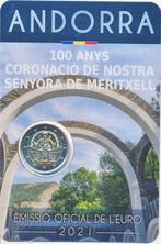 Andorra 2 euro 2021 in Coincard Kroning onze lieve vrouwe, Postzegels en Munten, Munten | Europa | Euromunten, 2 euro, Ophalen of Verzenden