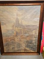 Schilderij Jan Cossaar(1874-1966) "Montmartre Parijs", Antiek en Kunst, Kunst | Schilderijen | Klassiek, Ophalen
