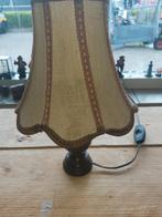 Vintage tafellampje grof geweven, Ophalen of Verzenden, Zo goed als nieuw, Nvt, Minder dan 50 cm