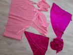 Restlapjes Satijnen stof  - Roze en licht Roze, Hobby en Vrije tijd, Stoffen en Lappen, 120 cm of meer, Nieuw, Ophalen of Verzenden