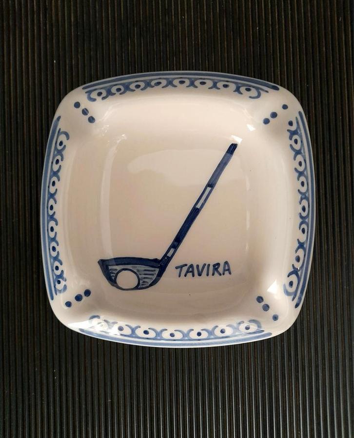 Nieuwe handgemaakte asbak met golfstick Tavira Portugal, Antiek en Kunst, Curiosa en Brocante, Ophalen of Verzenden