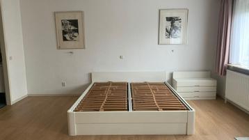 Auping 180cm beweegbaar met motor lits-jumeaux wit