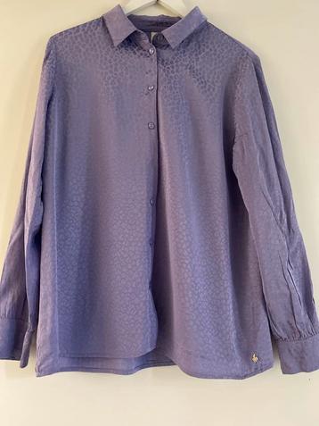 Paarse blouse Fabienne Chapot maat 38 beschikbaar voor biedingen