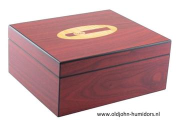 H57 HUMIDOR  "CIGAR LOGO"  M DELUXE - ROZENHOUT sigarenkist beschikbaar voor biedingen