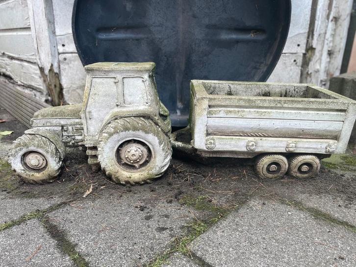 PRACHTIG ZWAAR BETONNEN TUINORNAMENT!, Tuin en Terras, Bloembakken en Plantenbakken, Gebruikt, Beton, Tuin, 30 tot 60 cm, 60 tot 100 cm