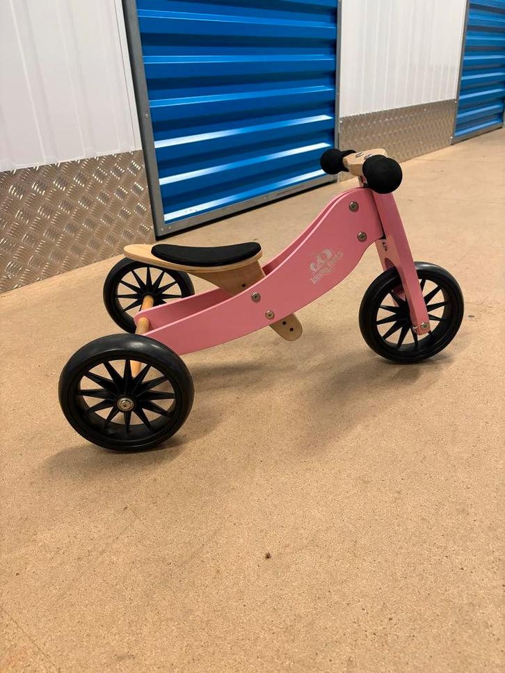 Kinderfeets Loopfiets - Roze, Kinderen en Baby's, Speelgoed | Buiten | Voertuigen en Loopfietsen, Zo goed als nieuw, Loopfiets