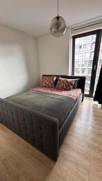 Grey box spring 180x220, Huis en Inrichting, Ophalen, Zo goed als nieuw, Tweepersoons, 140 cm