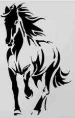 Grote muursticker Lopend paard (74x118cm), Huis en Inrichting, Ophalen of Verzenden, Nieuw