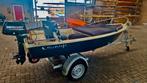 Wiedeboot met Mercury 6pk motor en trailer, Watersport en Boten, Ophalen, Gebruikt, Minder dan 10 pk, Tot 6 meter