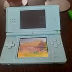 Nintendo DS lite lichtblauwe spelcomputer met 10 games, Spelcomputers en Games, Ophalen of Verzenden, Zo goed als nieuw, Zwart