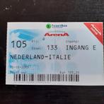 Ticket Nederland-Italië 12-11-2005., Gebruikt, Verzenden