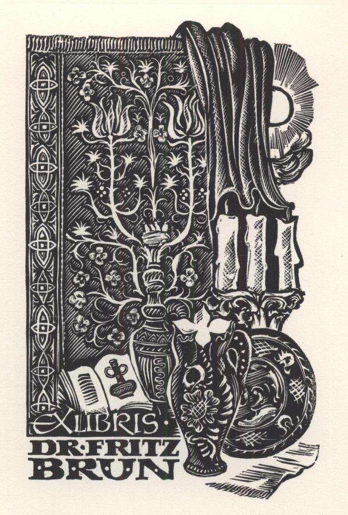 1205 Ex Libris Oostenrijk : Toni Hofer, 1979, Antiek en Kunst, Kunst | Etsen en Gravures, Verzenden