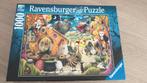 Ravensburger puzzel 1000 stukjes vrolijke Halloween, Ophalen of Verzenden, 500 t/m 1500 stukjes, Zo goed als nieuw, Legpuzzel