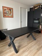 Zwarte houten eettafel - 190x100 cm, Huis en Inrichting, Tafels | Eettafels, Ophalen, 50 tot 100 cm, Zo goed als nieuw, 150 tot 200 cm