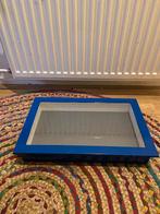 Blauwe IKEA KASSEBY Vitrinekast retro vintage wandkast, Huis en Inrichting, Kasten | Vitrinekasten, Ophalen, Minder dan 50 cm